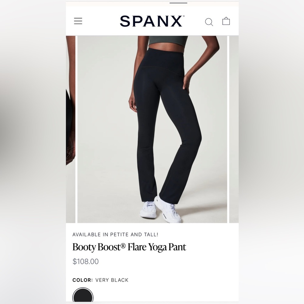 NWT Spanx Booty Boost Yoga Pants in Dark Palm size XL